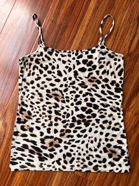 EUC LOFT Leopard Print Camisole Tank Top M